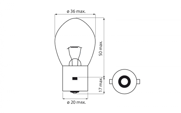 Bec far BOSMA 12V 35W BA20s (5749) [2]