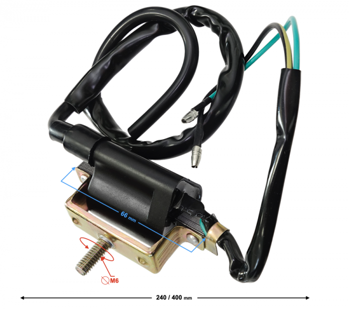 Bobina inductie cu suport pentru atv/moto 50-125cc 4T [2]