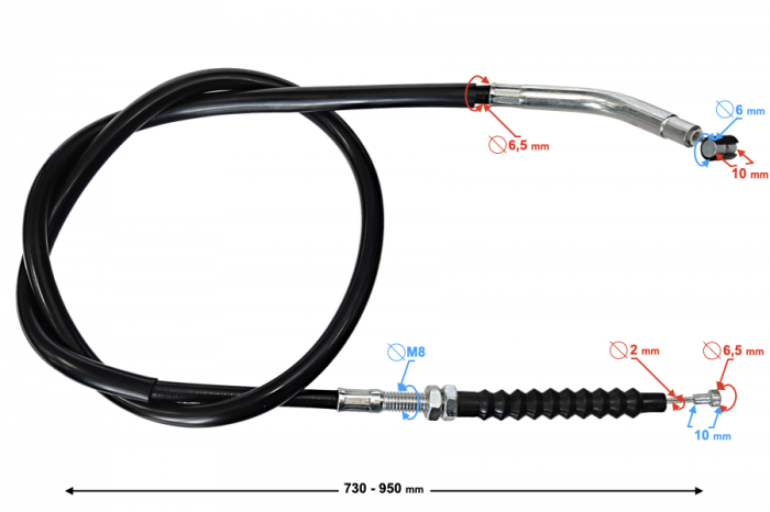 Cablu ambreiaj Barton Blade-R 125 [2]