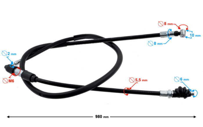 Cablu ambreiaj pentru moped Ranger Classic [2]