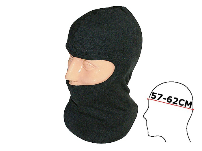 Cagula din flece, orificiu ochi, marime L/XL, culoare negru [2]