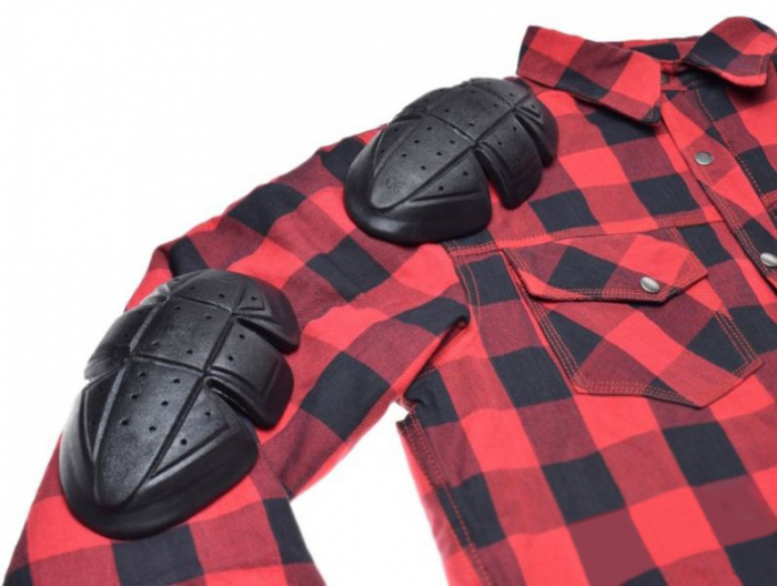 Camasa moto cu protectii Leoshi, marime L, culoare rosu [3]