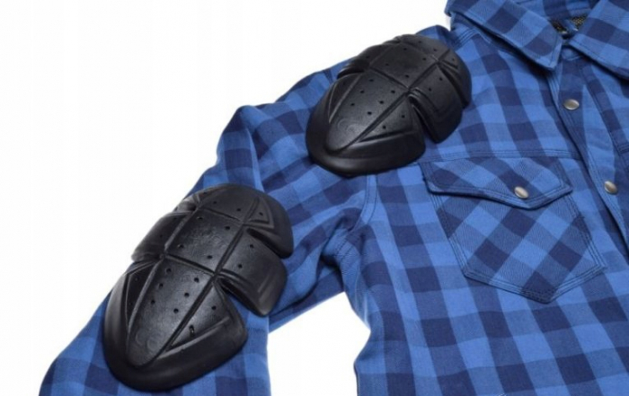 Camasa moto cu protectii Leoshi, marime S, culoare albastru [3]