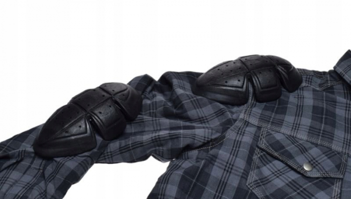 Camasa moto cu protectii Leoshi, marime XL, culoare bleumarin [3]