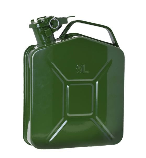 Canistra combustibil, capacitate 5L, din metal, culoare verde