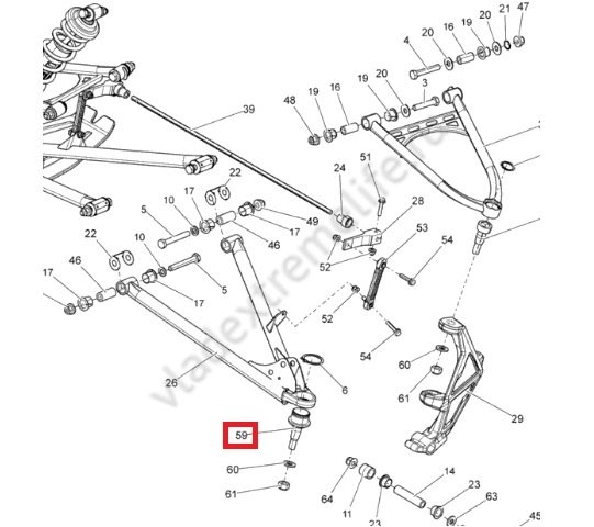 Cap brat inferior Ski-Doo [2]