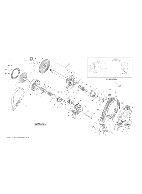 Capac arc variator fata Ski-Doo SUMMIT X 800RE XM [2]