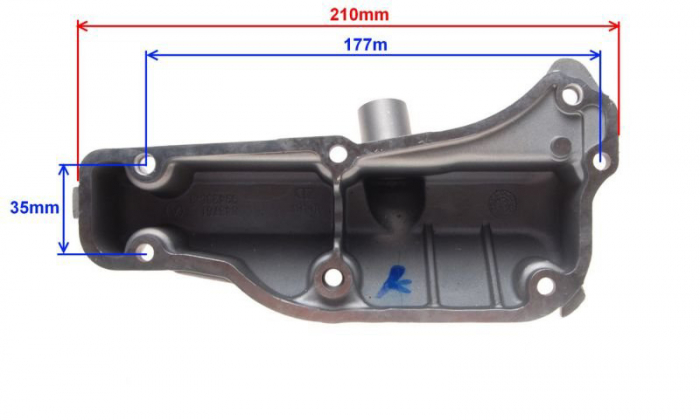 Capac lateral umplere ulei motor, Piaggio 125cc, 4T [2]