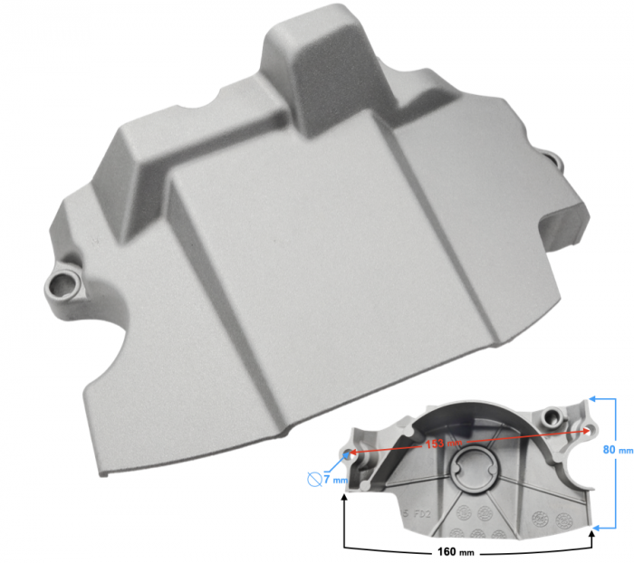 Capac motor,partea stanga pinion transmisie fata [3]