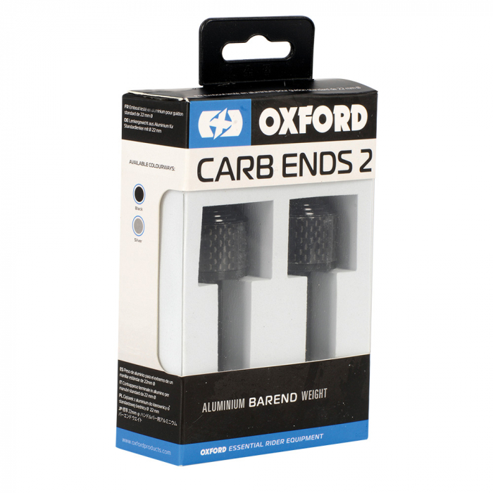 Capat de bara pentru ghidon Oxford aluminiu, negru [2]