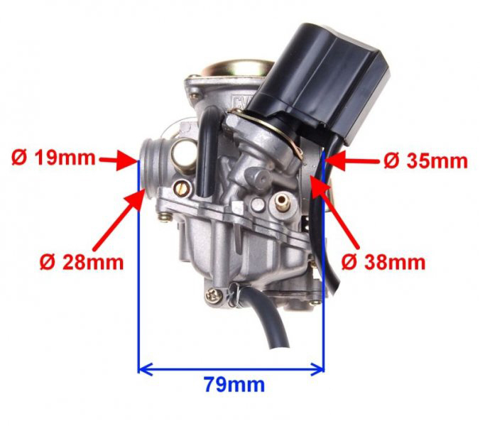 Carburator 4T GY6 50cc [2]