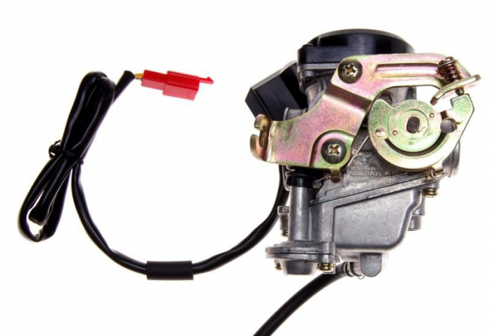 Carburator 4T GY6 50cc, capac plastic la membrana, diametru clapeta 18mm [3]