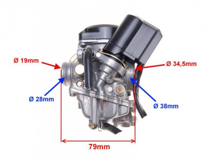 Carburator 4T GY6 80cc [2]