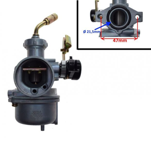 Carburator 4T Jet 90, soc cu cablu, diametrul membranei 18mm [2]