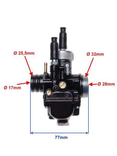 Carburator 50-100cc 17,5 mm tip PHBG, diametrul clapetei 22mm [2]