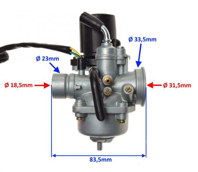 Carburator 50 2T Hurricane, diametrul clapetei 15mm [2]