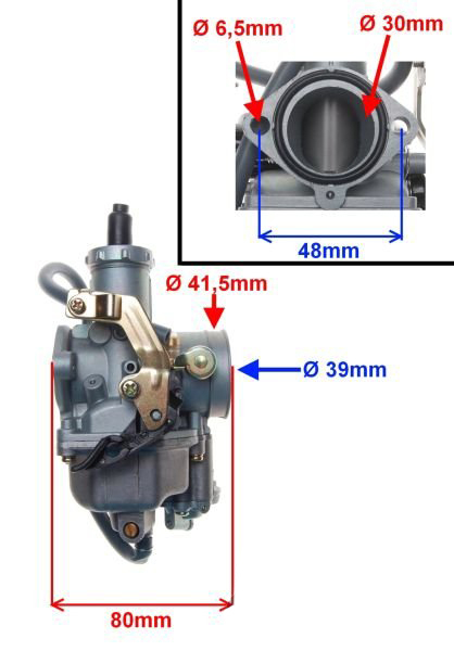 Carburator Atv150/200/250, diametru clapeta 24mm [2]