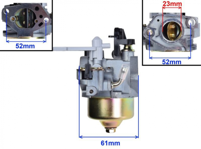 Carburator GoKart, motor GX270, admisie 23mm [5]
