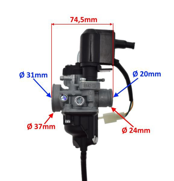 Carburator GP1 50cc Gilerra Runner, Piaggio Zip SP NRG Mc3, echivalent oem 847562 [2]