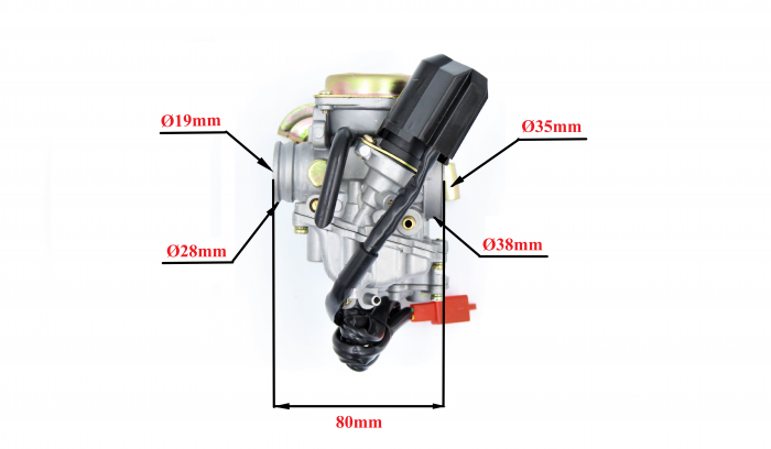 Carburator Gy6, 4T, 50cc, Agility 50 [4]