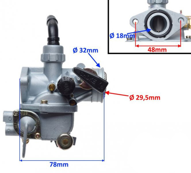 Carburator Honda ATC70 ST90, echivalent oem 16100-937-004 [2]