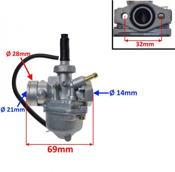 Carburator Honda Pc 50, diametrul clapetei 13mm [2]