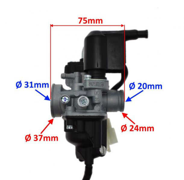 Carburator Liberty 50, 2T, Aprilia Scarabeo, Piaggio Liberty, Piaggio Typhoon [2]