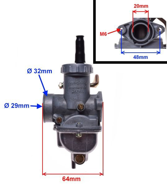Carburator minicross 110cc, diametru clapeta 17mm [5]