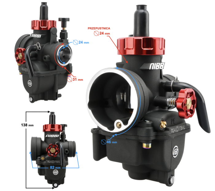 Carburator NIBBI PE24 24mm Racing [4]