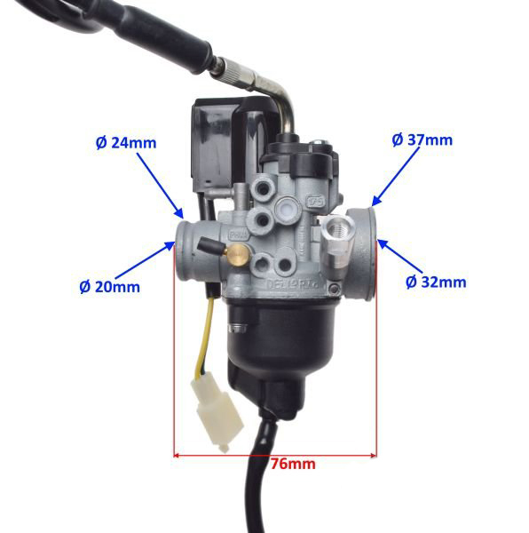 Carburator Piaggio 50 2T, diametrul clapetei 15.9mm [2]