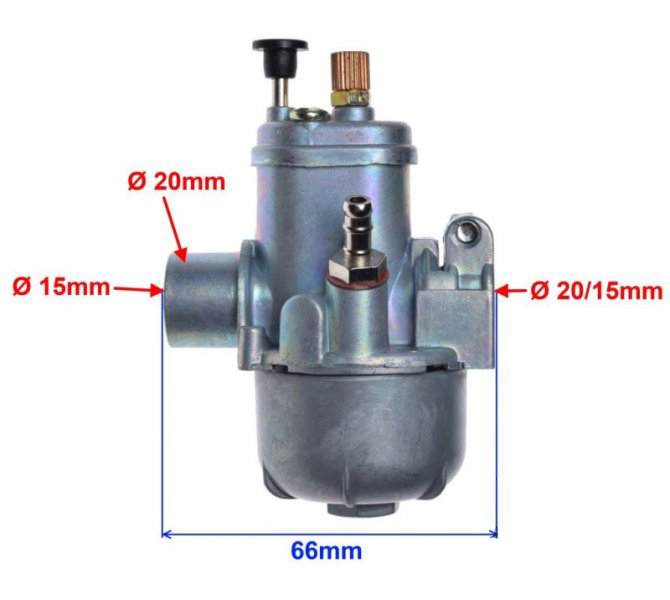 Carburator Puch, Hercules, Ktm,Sachs, diametru 15mm [2]