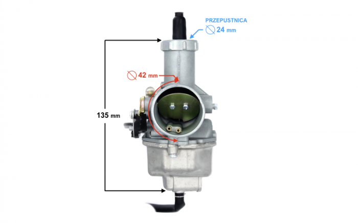 Carburator PZ30 pentru motoare 4T, 250cc [4]
