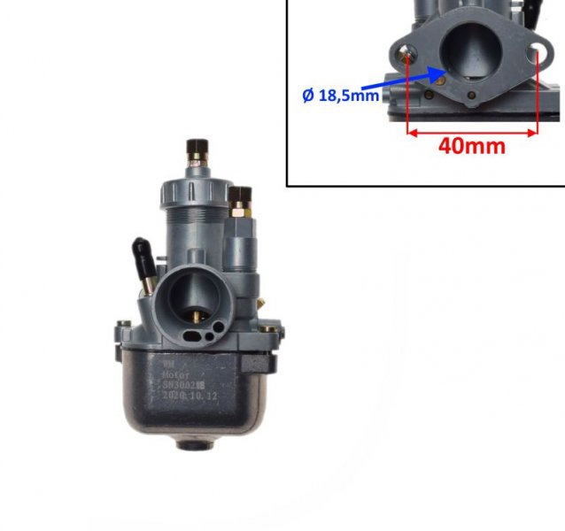 Carburator S50 16N1-11 diametrul clapetei 20.9mm [2]