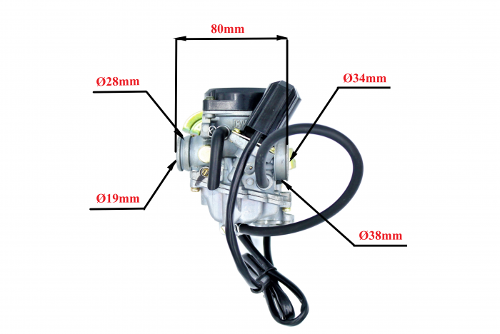 Carburator scuter GY-6 80ccm PF [3]