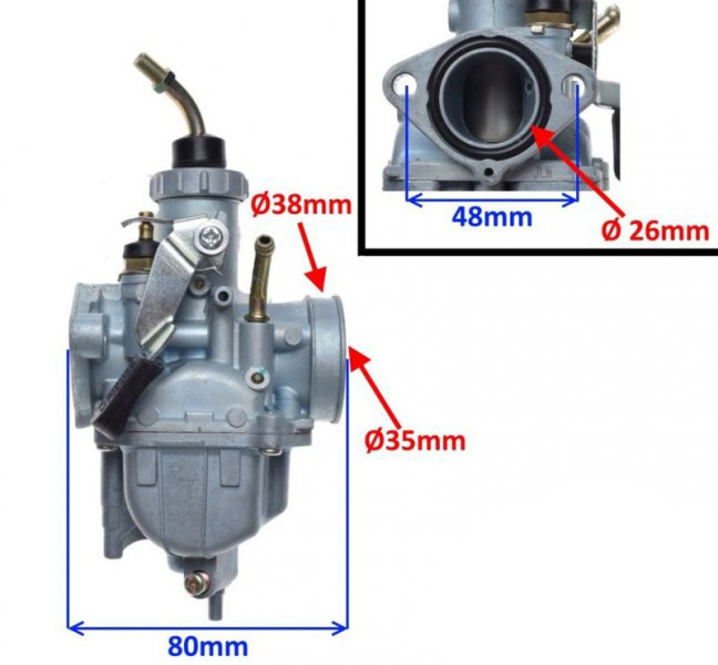 Carburator VM22SH Yamaha YBR125, diametrul clapetei 20.4mm [2]
