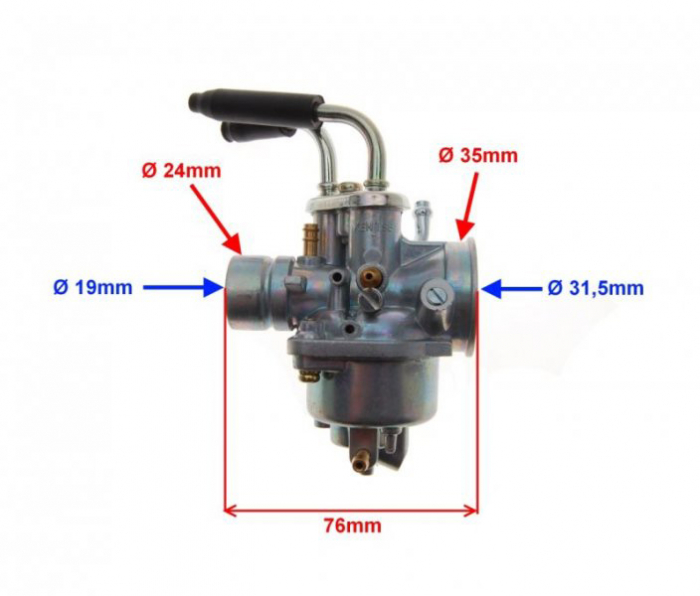 Carburator Yamaha 3Aa/Booster 50, diametrul clapetei 13.4mm [2]