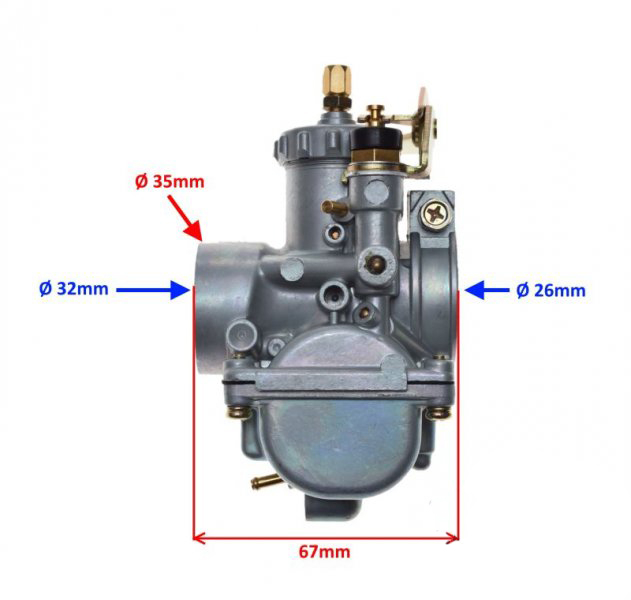 Carburator Yamaha Dt100 125 150, diametrul clapetei 23mm [2]