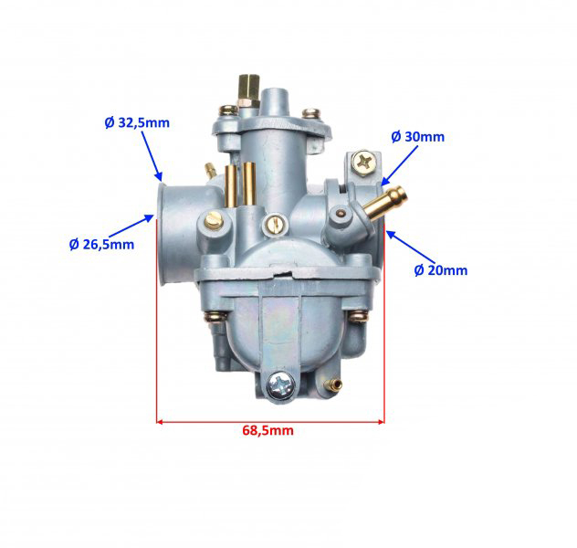Carburator Yamaha Pw 80cc, diametrul clapetei 17.9mm [2]