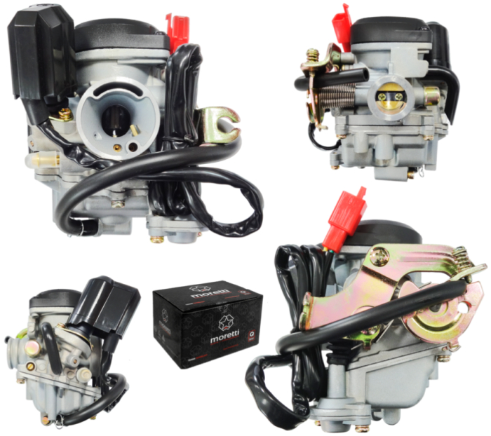 Carburetor Moretti GY6, 50cc 4T, t.16 mm, soc automat, capac de plastic [6]