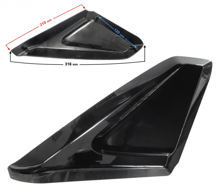 Carcasa rezervor stanga jos, Blade R, culoare negru [3]