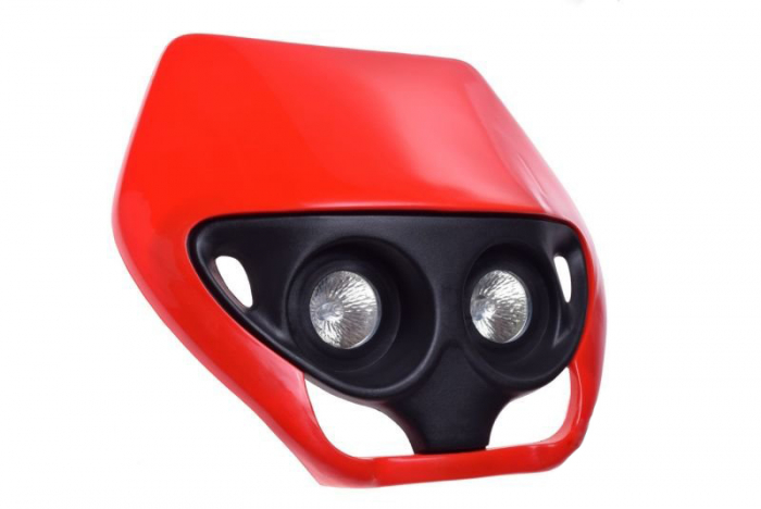 Carena cu far, Enduro, culoare rosu/negru [2]