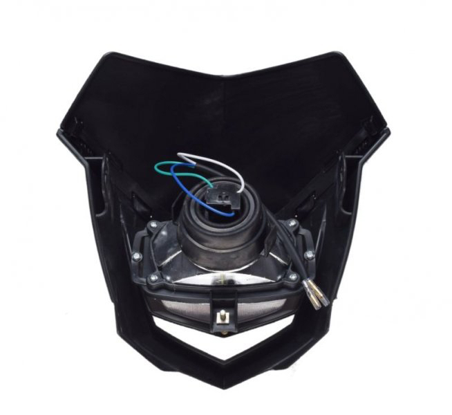 Carena + far, Enduro, culoare negru [3]
