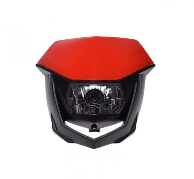 Carena + far, Enduro, culoare rosu [2]