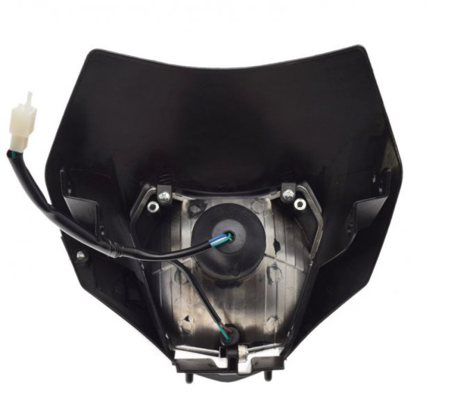 Carena + far fata, Enduro, culoare negru [3]