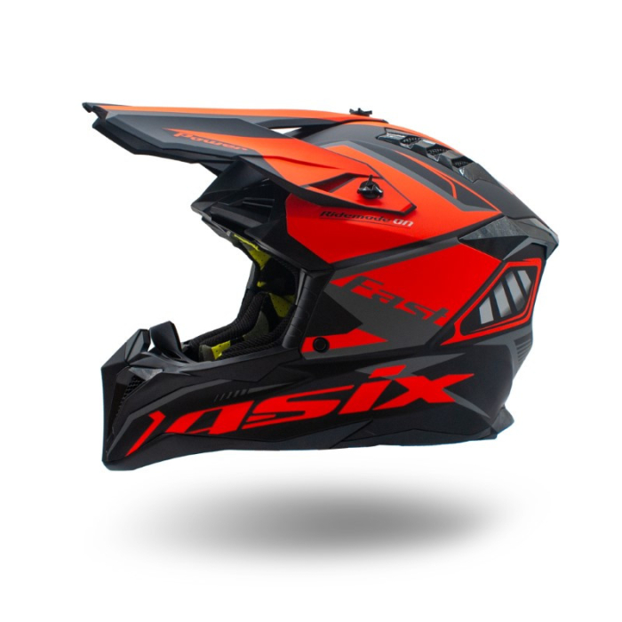 Casca motocross/atv Asix 189, culoare negru/portocaliu, marime XL [2]