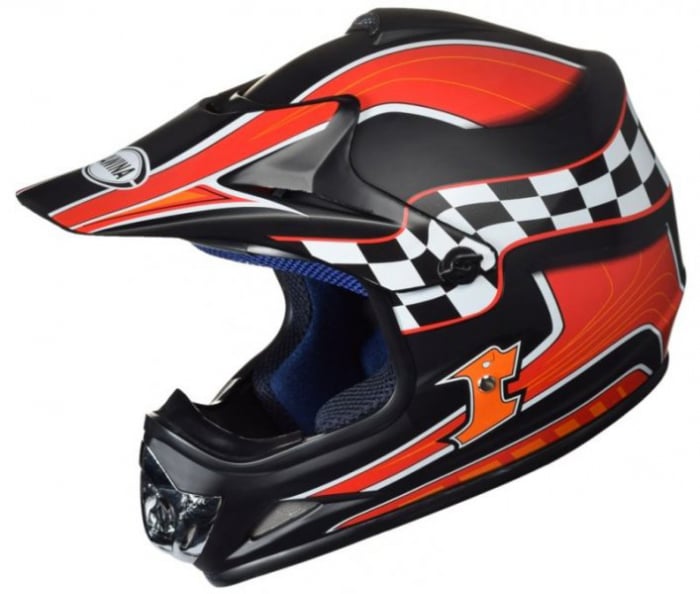 Casca Cross ATV copii WM TN8696, marime 47-48 cm, culoare rosu negru