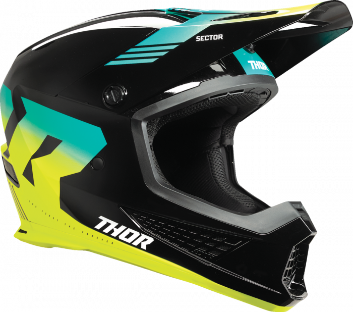 Casca cross atv Thor Sector 2 Carve, culoare negru galben, marime M