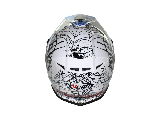 Casca cross/enduro adulti VCAN H325,alb/negru/albastru,marime M [4]
