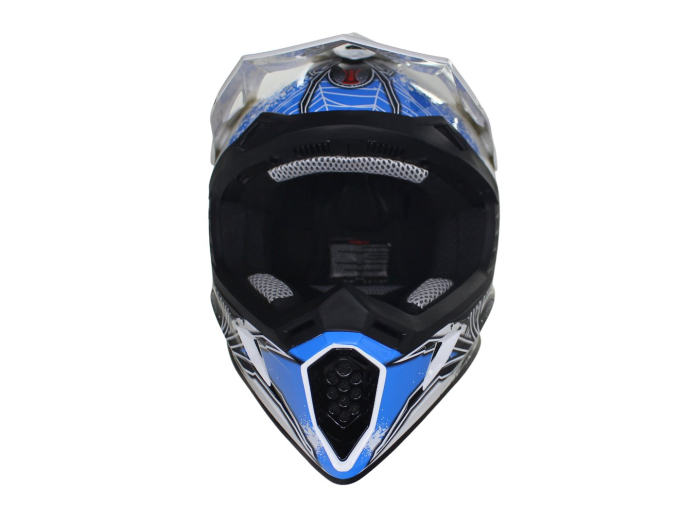 Casca cross/enduro adulti VCAN H325,alb /negru/albastrumarime  L [2]