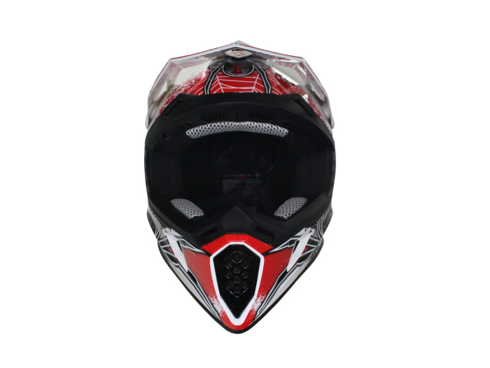 Casca cross/enduro adulti VCAN H325,alb/negru/rosu,marime M [2]